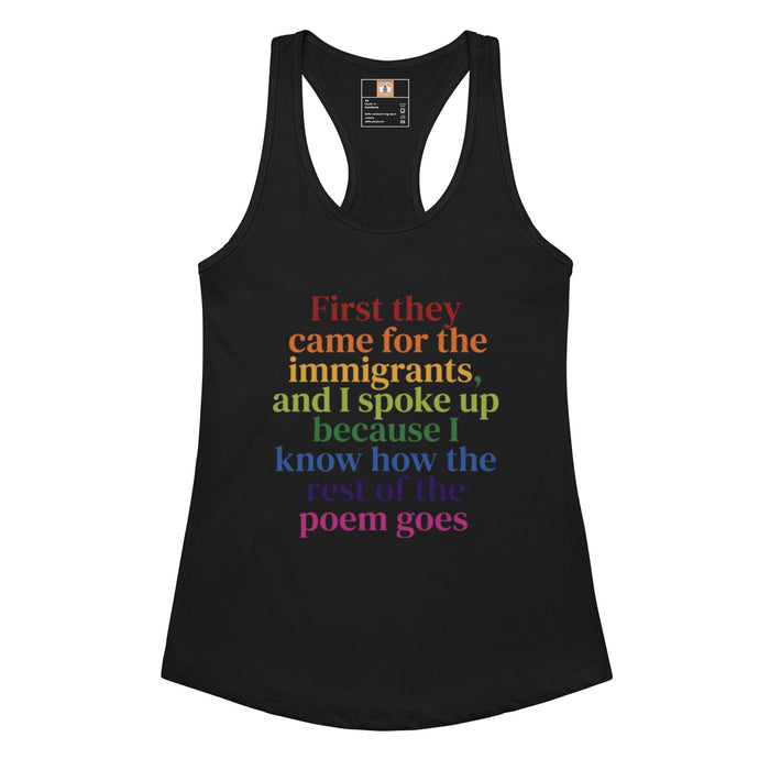Women’s fitted racerback tank top